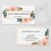 美容師の美容院 名刺 (正面/裏面)