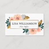 美容師の美容院 名刺 (正面)