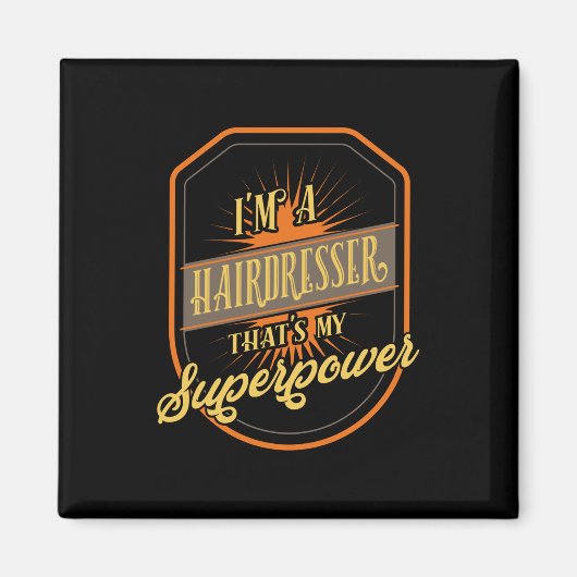 美容師の職業 マグネット (正面)