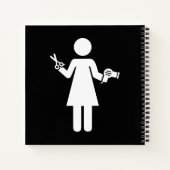 美容師の記号 ノートブック (裏面)