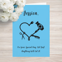 美容師の誕生日カード