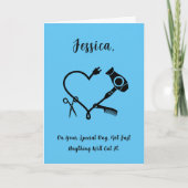 美容師の誕生日カード カード (正面)