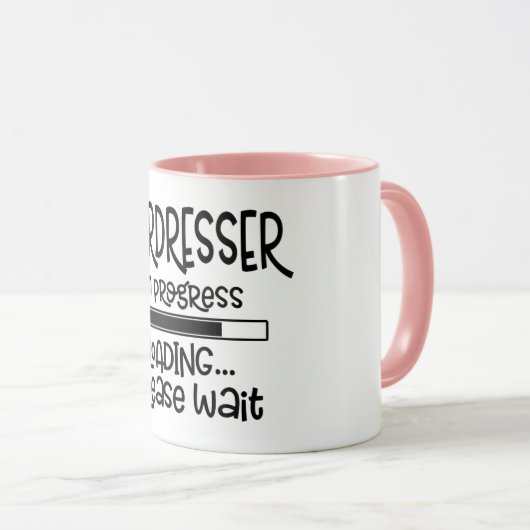 美容師の進行おもしろい美容師 マグカップ (正面右)