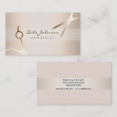 美容師の金ゴールドのグリッターの大広間のプロフェッショナル 名刺 (正面/裏面)