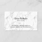 美容師の金ゴールドはエレガントな大理石のサロンを切ります 名刺 (裏面)