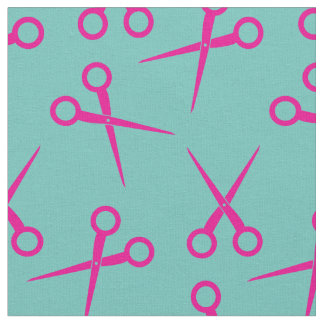 美容師はさみヘアカットかわいい ファブリック