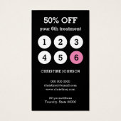 美容師はさみロイヤリティカード (裏面)