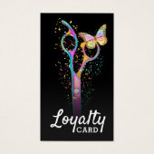 美容師はさみロイヤリティカード (正面)