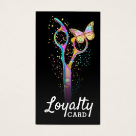 美容師はさみロイヤリティカード