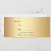 美容師はさみ金ゴールドラベルギフト券 (裏面)