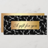 美容師はさみ金ゴールドラベルギフト券 (正面/裏面)