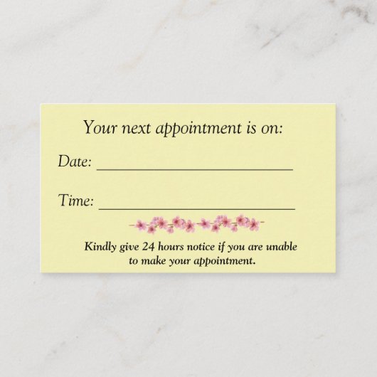 美容師はさみ – モダン名刺 名刺 (裏面)