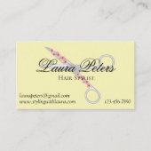 美容師はさみ – モダン名刺 名刺 (正面)