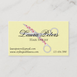 美容師はさみ – モダン名刺 名刺