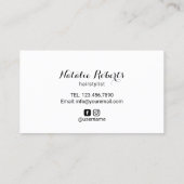 美容師はさみ&金ゴールドハートサロンロイヤリティ ロイヤリティカード (裏面)