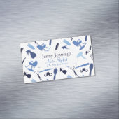 美容師はパターンに用具を使います マグネット名刺 (インサイチュ)