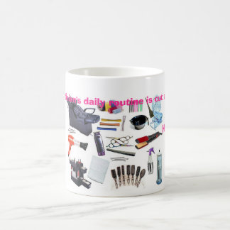 美容師は上記の切口です コーヒーマグカップ