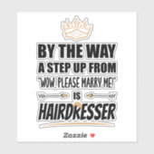 美容師は究極の魅力。プレゼント シール (シート)