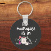 美容師は美容師おもしろいの賜物だ キーホルダー (正面)