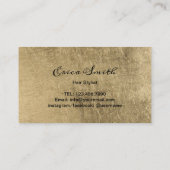 美容師は贅沢な金ゴールドのロイヤリティの穿孔器を切ります ロイヤリティカード (裏面)