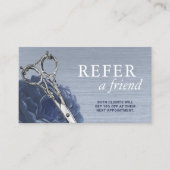 美容師ほこりっぽい青いフローラサロン紹介 紹介カード (正面)