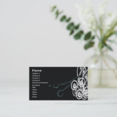 美容師またはサロンの名刺 名刺 (スタンド正面)