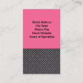 美容師またはメイクアップアーティストの名刺 名刺 (裏面)