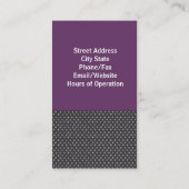 美容師またはメイクアップアーティストの名刺 名刺 (裏面)