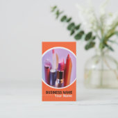 美容師またはメイクアップアーティストの名刺 名刺 (スタンド正面)