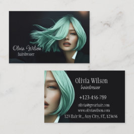 美容師または美しいアーティストモダンの名刺 名刺