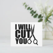 美容師または美容師-マーケティングはがき ポストカード (スタンド正面)