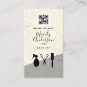 美容師アイコン | QRコード 名刺 (正面)