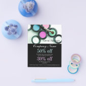 美容師アイシャドー化粧品メイクアップアーティスト チラシ (シングル)