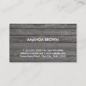 美容師アフリカンアメリカン天然毛材 名刺 (裏面)