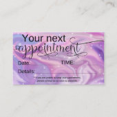 美容師アポイントメントカード 名刺 (正面)