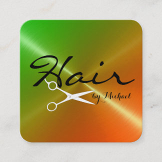 美容師アポイントメントステンレスメタルルック 予約カード