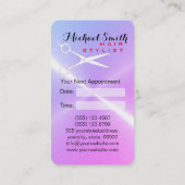 美容師アポイントメントステンレス鋼メタル 予約カード (裏面)