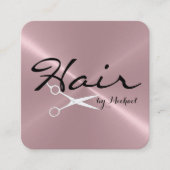 美容師アポイントメントステンレス鋼#2 予約カード (正面)