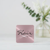 美容師アポイントメントステンレス鋼#2 予約カード (スタンド正面)