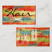 美容師アポイントメントモダンウッド#3 予約カード (正面/裏面)