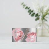 美容師アポイントメントリマインダーブラックマーブル 名刺 (スタンド正面)