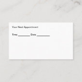 美容師アポイントメント名刺ニューデザイン 名刺 (裏面)