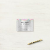 美容師アポイントメントPost-it®に関する注意 ポストイット (デスク上)