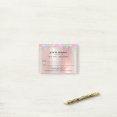 美容師アポイントメントPost-it®に関する注意 ポストイット (デスク上)