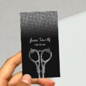 美容師アンティークシザーモダングリッター 名刺