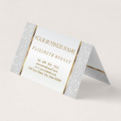 美容師インアホワイトグリッター 名刺 (裏面)