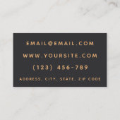 美容師エステティシャンシモダンックフェミニン 名刺 (裏面)