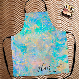 美容師エレガントオパール石ヘアスタイリスト名 エプロン