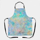 美容師エレガントオパール石ヘアスタイリスト名 エプロン (正面)