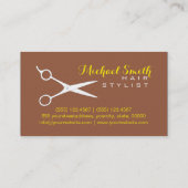 美容師エレガントココナッツ背景#2 名刺 (裏面)
